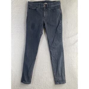 Duluth Trading Jeans Womens 8 29x31 Black Denim Skinny Stretch Outdoor Hiking